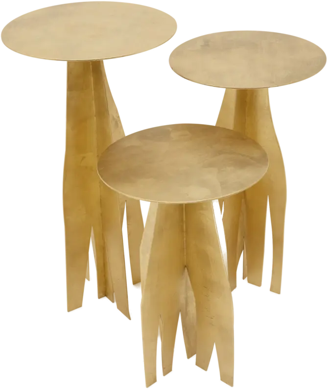 Gold Leaf Squid Table, Medium
