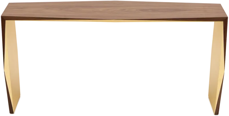 Gold Leaf Origami Console
